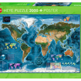 Puzzle 2000 World – Δορυφορικός Χάρτης