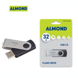 USB Flash Drive Almond 32GB Twister Μαύρο