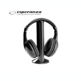 Ακουστικά Ασύρματα Esperanza Titanum Liberty Μαύρο