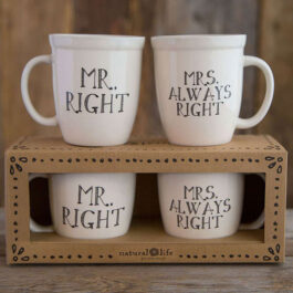 Σετ 2 Κούπες Mr Right And Mrs Always Right 440ml