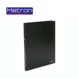 Ντοσιέ Πλαστικό Metron 2 Κρίκων Α4 Μαύρο 2cm