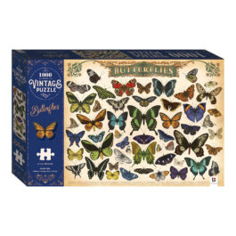 Puzzle 1000 Vintage Classic Piece Jigsaw Butterflies
