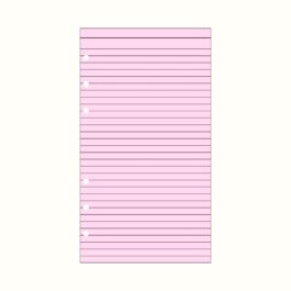 Φύλλα Σημειώσεων με Γραμμές Ροζ Personal