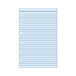 Φύλλα Σημειώσεων με Γραμμές Μπλε Pocket