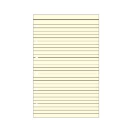 Φύλλα Σημειώσεων με Γραμμές Κίτρινα Pocket