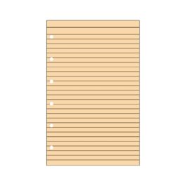 Φύλλα Σημειώσεων με Γραμμές Πορτοκαλί Pocket