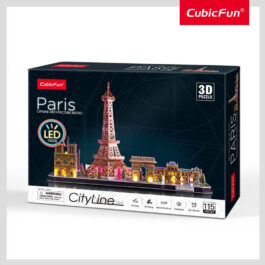 3D Puzzle Paris With LED Light Inside L525h