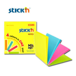 Χαρτιά Σημειώσεων Αυτοκόλλητα 76x76mm Stick’n 100Φ Νέον 4 Χρώματα