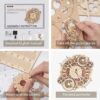Ξύλινη Κατασκευή Zodiac Wall Clock - Εικόνα 4