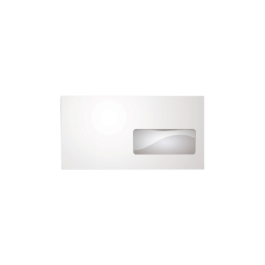 Φάκελοι Λευκοί Αυτοκόλλητο Με Παράθυρο Δεξιά 90gr Metron 11.4x23cm 50Τεμ