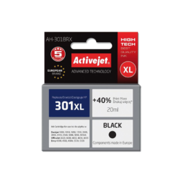Active Jet Ink Συμβατό Με HP AH-301BRX #301XL Black 20ml (Α) #CH563EE