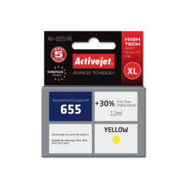 Active Jet Ink Συμβατό Με HP AH-655YR #655 Yellow 12ml (Α) #CZ112AE