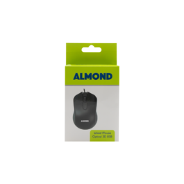 Ποντίκι Almond Ενσύρματο USB Μαύρο