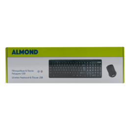 Πληκτρολόγιο Almond & Mouse Combo Ασύρματο USB Μαύρο