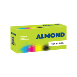 Toner Almond Συμβατό Με HP #12X BLK 3000Φ (Ν) #Q2612X