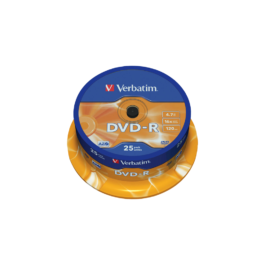 DVD-R Verbatim 4.7GB 16x 25Τεμ Cakebox