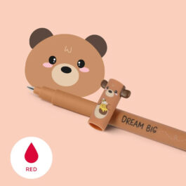Legami Erasable Pen Teddy Bear Red