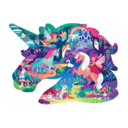 Puzzle 100 Shiny Shaped Magical Unicorn Forest