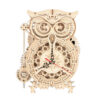 Ξύλινη Κατασκευή Owl Clock