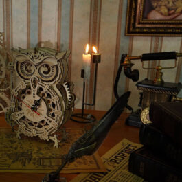 Ξύλινη Κατασκευή Owl Clock