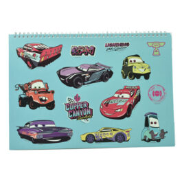 GIM Μπλοκ Ζωγραφικής Cars 23x33cm 40 Φύλλα + Sticker