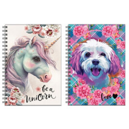 No Fear Τετράδιο Σπιράλ 17x25cm 2 Θεμάτων 70Φύλλων Magic Unicorn – Love Dog