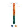 Legami Two-Colour Ballpoint Pen - Click&Clack - Tiger