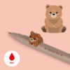 Legami Gel Pen Lovely Friends Teddy Bear Red - Εικόνα 2