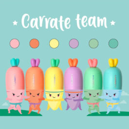 Set 6 Mini Highlighters Legami Carrate Team