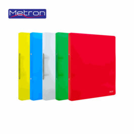 Ντοσιέ Πλαστικό Metron 2 Κρίκοι Α4 4cm Διάφανο