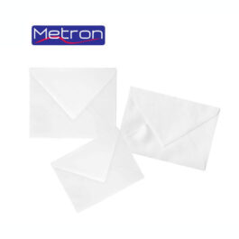 Φάκελος Λευκός Τριγωνικός Γομέ 90gr Metron